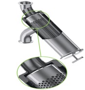 FILTROS LARGOS TRICLOVER FM2 DE 90 CM SANITARIOS SS STAINLESS STEEL EN CIUDAD DE MÉXICO filtros sanitarios triclamp12