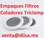 FILTROS EMPAQUES CLAMP COLADORES DE 0.5" 3/4" 1.0" 1.5" 2.0" 2.5" 3.0" 4.0" 6.0"en CIUDAD de México triclamp 4